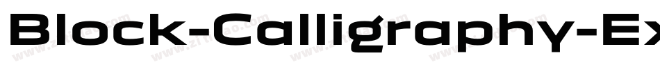 Block-Calligraphy-Extended Italic字体转换